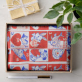 Papier Mousseline Valentine Retro Love Hugs Motif (Cadeau)