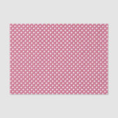 Papier Mousseline Valentine’s Day Red Pink Hearts Stripes Pattern  (Recto)