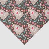 Papier Mousseline Valentine Sloth Motif (Détail)