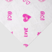 Papier Mousseline Valentine timbre ! (Détail)