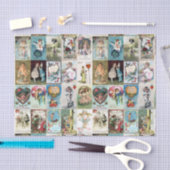 Papier Mousseline Valentine vintage (Artisanat)