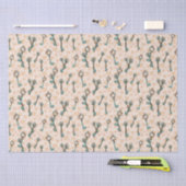 Papier Mousseline Valentines Coeurs et Clés Papier Tissu (Artisanat)