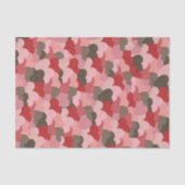 Papier Mousseline Valentines Coeurs Papier Style Camouflage (Recto)