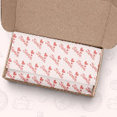 Papier Mousseline Valentines Jour Coeurs roses Motif