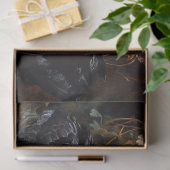 Papier Mousseline Valentines Jour cygne noir Flore rouge Découpage (Cadeau)