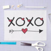 Papier Mousseline Valentines XOXO (Artisanat)