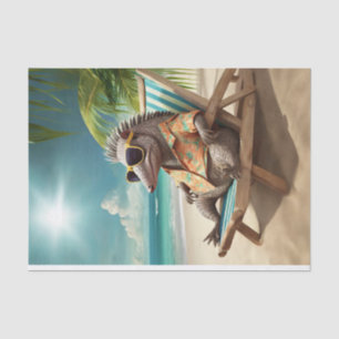 Papier Mousseline Valentino en vacances, Armadillo Spring Breaks