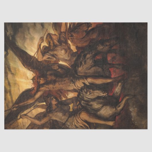 Papier Mousseline Valkyries par Elisabeth Jerichau-Baumann (Recto)