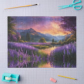 Papier Mousseline Vallée de la Lavande à Daybreak (Artisanat)