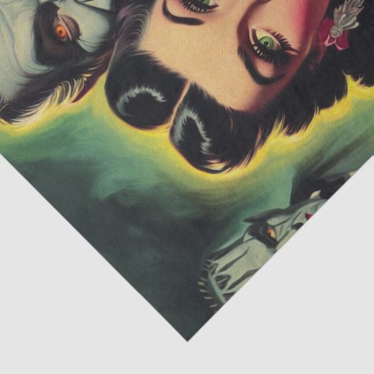 Papier Mousseline Vampire Couple (Détail)