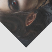 Papier Mousseline Vampire Femme Avec Les Chiens Gothique (Détail)