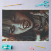 Papier Mousseline Vampire Gothique Seraphine Découpage (Artisanat)