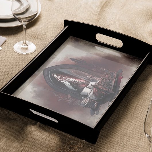 Papier Mousseline Vampy Boudoir | Suite de chambre gothique rouge vi