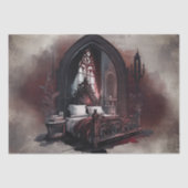 Papier Mousseline Vampy Boudoir | Suite de chambre gothique rouge vi (Recto)