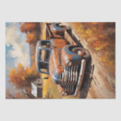 Papier Mousseline Van à la fin du travail - Découpage - (Recto)