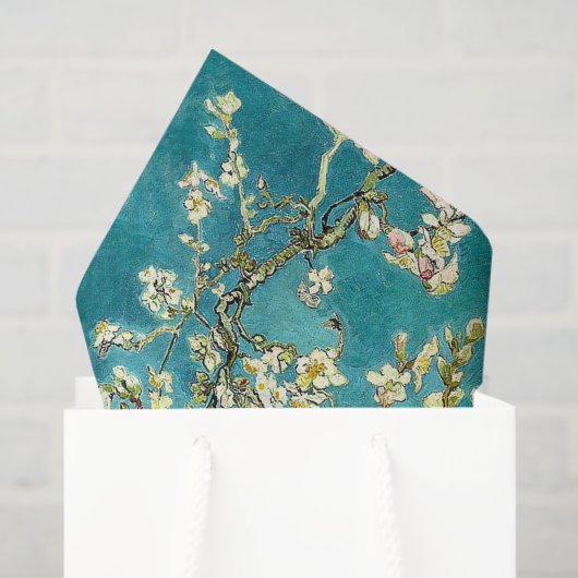 Papier Mousseline Van Gogh Almond Blossoms Classic Impressionism (Sac cadeau)