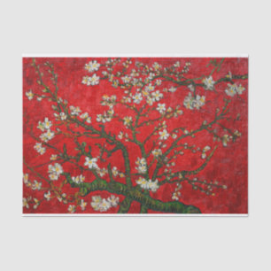 Papier Mousseline Van Gogh Almond Blossoms Rouge