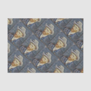 Papier Mousseline Van Gogh Autoportrait Gris Sens Casquette Peinture