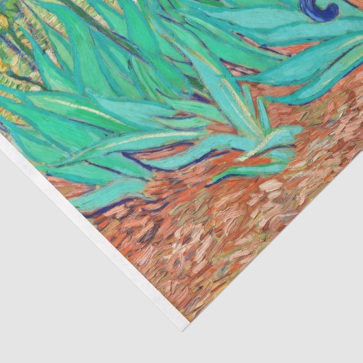 Papier Mousseline Van Gogh - Champ d'Irises Découpage (Détail)