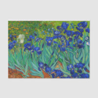 Van Gogh irise le bleu floral vintage