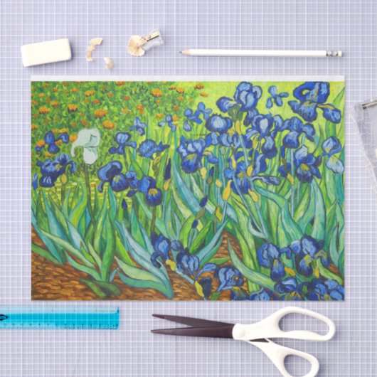 Papier Mousseline Van Gogh Irises (Artisanat)