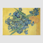 Papier Mousseline Van Gogh-Irises dans un vase découpage (Recto)