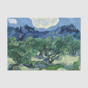 Papier Mousseline Van Gogh Les Oliviers Paysage Peinture
