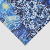 Papier Mousseline Van Gogh - Nuit étoilée - Nuit de Noël blanche (Détail)