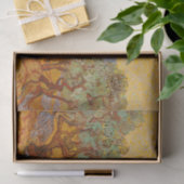 Papier Mousseline Van Gogh Olive Trees Soleil Jaune Ciel (Cadeau)