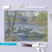 Papier Mousseline Van Gogh Pêche peinture de printemps (Artisanat)