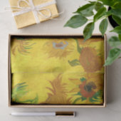Papier Mousseline Van Gogh Quinze Tournesols Dans Un Vase Art (Cadeau)