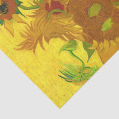 Papier Mousseline Van Gogh Quinze Tournesols Dans Un Vase Art (Détail)
