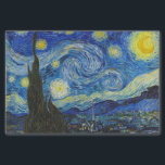 Papier Mousseline Van Gogh Starry Peinture de nuit Découpage<br><div class="desc">Cette belle conception de papier de découpage présente la peinture à l'huile sur toile intitulée "Starry Night" (1889) du peintre post-impressionniste néerlandais Vincent Van Gogh. Ce beau papier peut être utilisé pour la décoration de maison, des projets artisanaux de découpage, ou même pour envelopper des cadeaux faits à la main...</div>