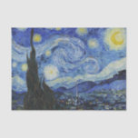 Papier Mousseline Van Gogh Starry Peinture nocturne<br><div class="desc">Vincent Van Gogh (30 mars 1853 - 29 juillet 1890) était un peintre postimpressionniste hollandais influent.  Ce tableau est Starry Night.</div>