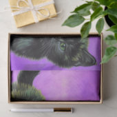 Papier Mousseline Van Gogh Style Cat (Cadeau)
