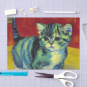 Papier Mousseline Van Gogh Tabby Cat (Artisanat)