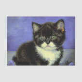 Papier Mousseline Van Gogh Tuxedo Kitten (Recto)