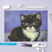 Papier Mousseline Van Gogh Tuxedo Kitten (Artisanat)