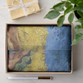 Papier Mousseline Van Gogh - Wheatfield with Crows Decoupage (Cadeau)