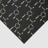 Papier Mousseline Vanille Vanillin Formule chimique moléculaire (Détail)