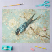Papier Mousseline Vapeur bleue (Artisanat)