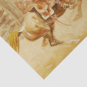 Papier Mousseline Vaquero et Steer par Edward Borein (Détail)