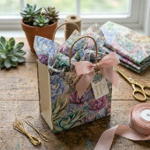 Papier Mousseline Variété de Succulentes