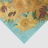Papier Mousseline Vase avec douze tournesols par Vincent Van Gogh (Détail)
