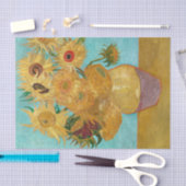 Papier Mousseline Vase avec douze tournesols par Vincent Van Gogh (Artisanat)