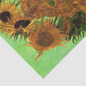 Papier Mousseline Vase avec douze tournesols par Vincent van Gogh (Détail)
