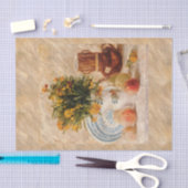 Papier Mousseline Vase avec Fleurs, Café et Fruit, van Gogh (Artisanat)