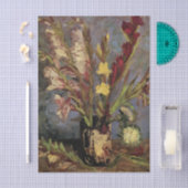 Papier Mousseline Vase avec Gladioli par Vincent van Gogh (Artisanat)