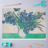 Papier Mousseline Vase avec Irises, Van Gogh (Artisanat)