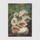 Papier Mousseline Vase avec pivoines par Vincent van Gogh (Recto)
